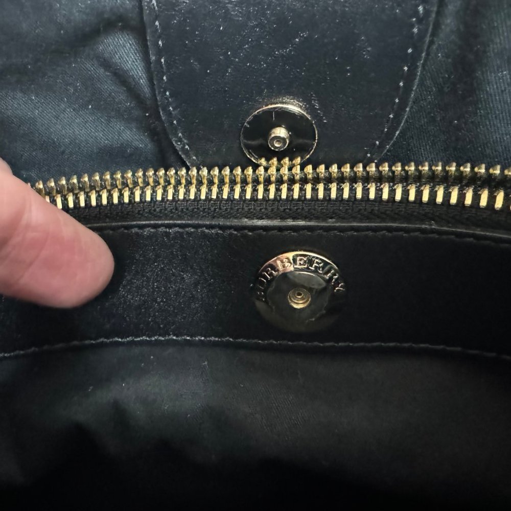 Burberry Beige Haymarket Check Coated Canvas bag - Picture 9 of 16